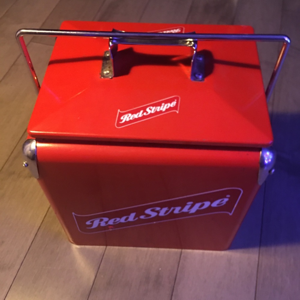 RARE RED STRIPE BEER COOLER / STEEL (LIMITED MADE)
